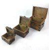 SH2320 - Wood / Iron Box Set of 3